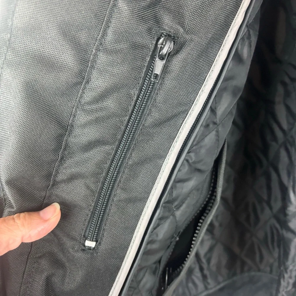 Revolution Gear Motorcycle jacket in black nylon-Men’s Large